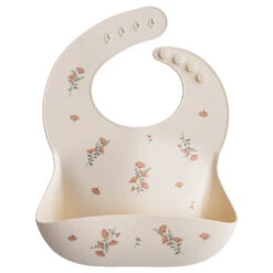 Mushie Silicone Baby Bib -Megababies USA Pink Flowers Silicone Bib 1080x 47128940 6113 4417 8879 923554329c13
