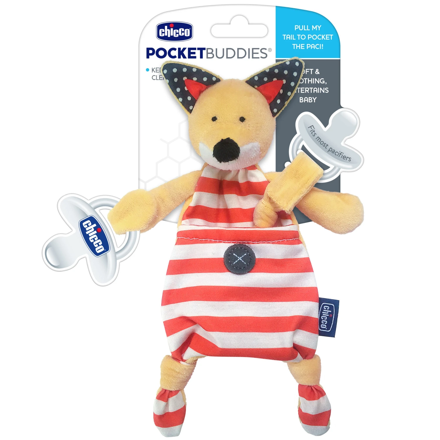 Chicco Pocket Buddies Soft Pacifier Lovey 10 Chicco Pocket Buddies Soft Pacifier Lovey - Image 10