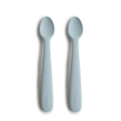 Mushie Silicone Feeding Spoons 2-Pack -Megababies USA PowderBlue SiliconeSpoon 274fdd84 b061 4b28 b10d 84fbaa90d886