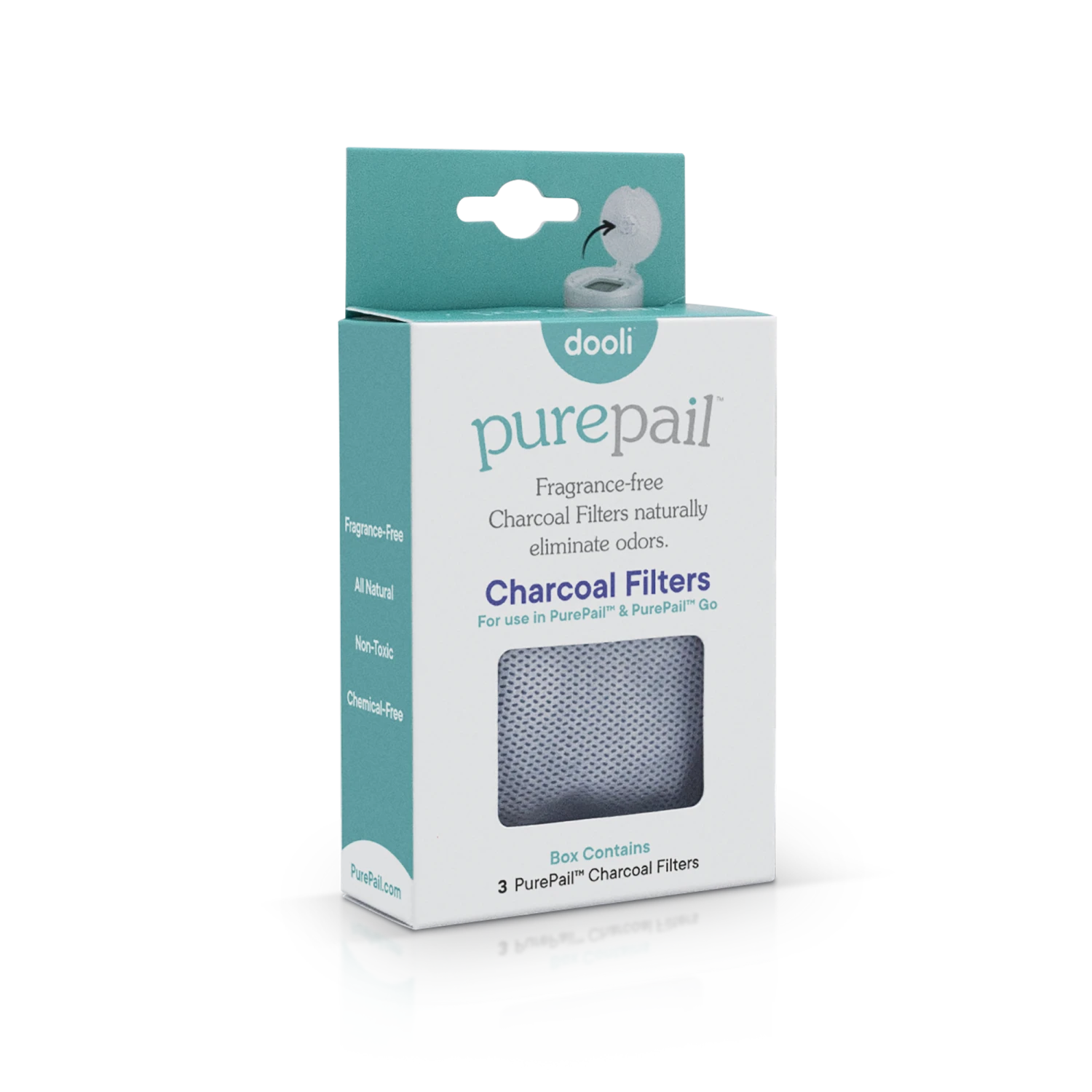 PurePail Charcoal Filters 1 PurePail Charcoal Filters