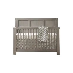 Natart Rustico ''5-in-1'' Convertible Crib With Wood Panel (w/out Rails) -Megababies USA Rustico crib owl
