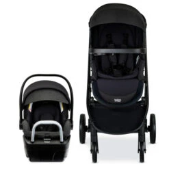 Britax Willow Brook S+ Travel System -Megababies USA S14987900 WILLOW BROOK S RAVEN BLACK CENTER