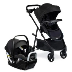 Britax Willow Brook S+ Travel System -Megababies USA S14987900 WILLOW BROOK S RAVEN BLACK RIGHT