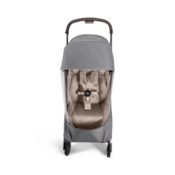 Joolz Aer+/ Aer2 Stroller Rain Cover -Megababies USA SandytaupeJoolzAer2Seat Raincover FrontView CloseUp