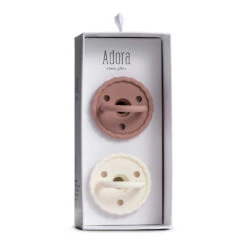 Adora Scallop Pacifier Set 8 Adora Scallop Pacifier Set -Megababies USA Scalloped Mauve Vanilla 1400x 3c4e438b d62b 40f7 b42c e671d041d5c2