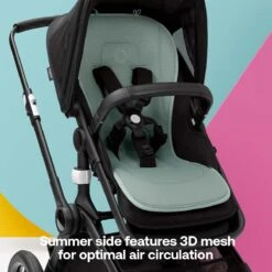 Bugaboo Dual Comfort Seat Liner -Megababies USA Summersidefeatures3Dmeshforoptimalaircirculation