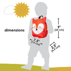 Diono Safety Reins & Backpack -Megababies USA Sure Steps Mini Backpack Reins 510x510 FOX 9