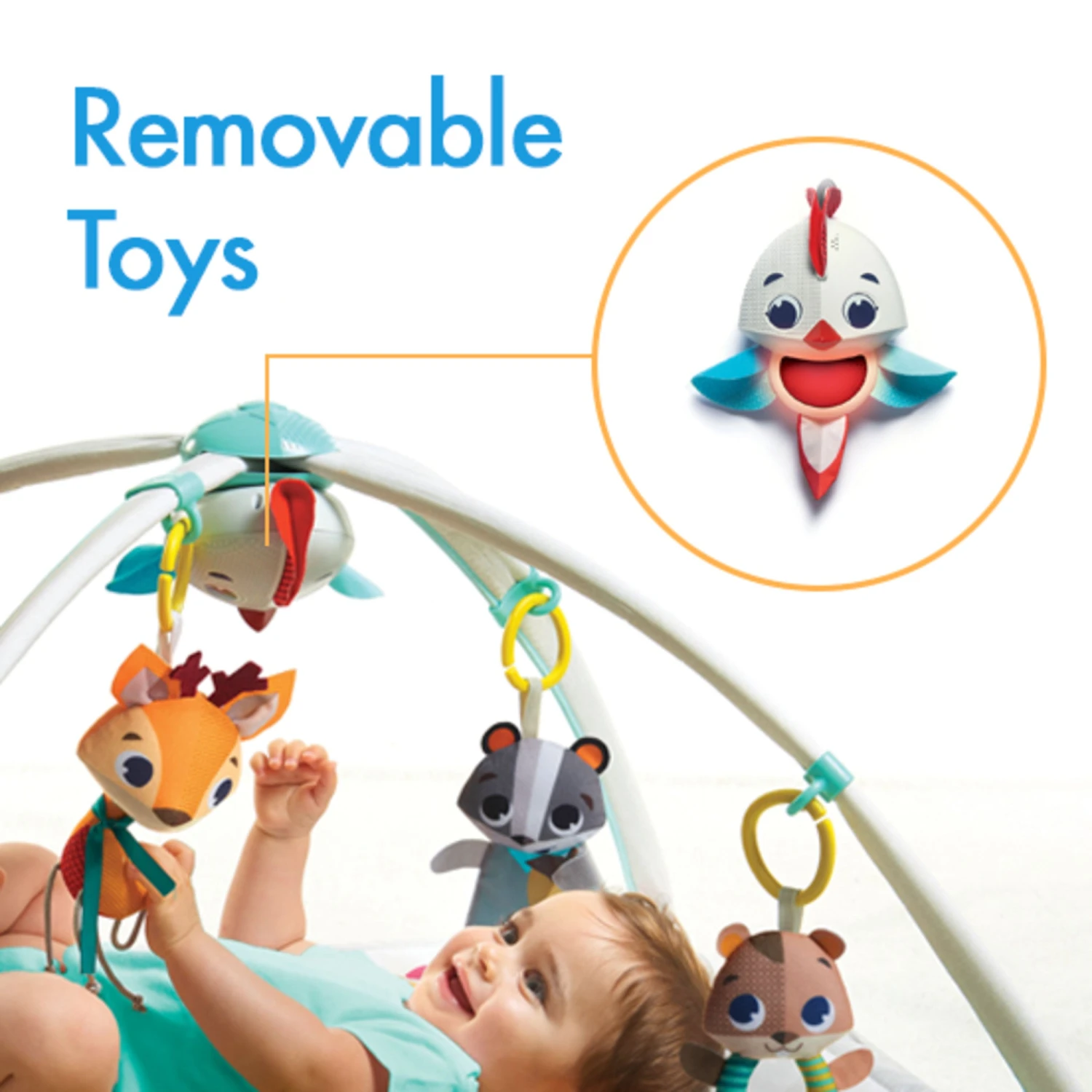 Tiny Love Into The Forest Gymini Deluxe Activity Gym Play Mat 6 Tiny Love Into The Forest Gymini Deluxe Activity Gym Play Mat - Image 6