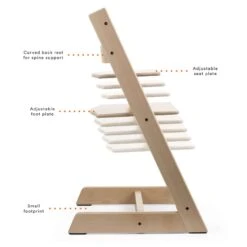 Stokke Tripp Trapp Chair Oak -Megababies USA TT Chair ergonomics 3