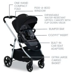Britax Grove Modular Stroller -Megababies USA U015203 Grove PindotOnyx 3 Master