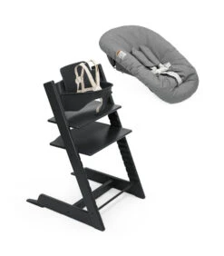 Stokke Tripp Trapp High Chair² With Newborn Set 36 Stokke Tripp Trapp High Chair² With Newborn Set -Megababies USA USCA TT Bundle 25 eComm TTBlack BSBlack HarnessWhite NBAnthracite 938x1072px