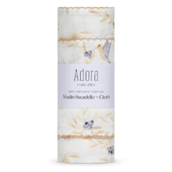 Adora Organic Cotton Muslin Swaddle + Cloth Set
