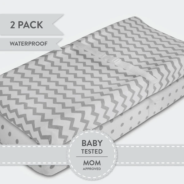 Ely's & Co. Waterproof Cradle Sheet/ Changing Pad Cover - 2 Pack 11 Ely's & Co. Waterproof Cradle Sheet/ Changing Pad Cover - 2 Pack - Image 11