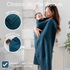 Comfy Cubs Waffle Baby Blanket 15 Comfy Cubs Waffle Baby Blanket -Megababies USA Waffle Blankets Baby Neptune Blue G201 1024x1024 02e0c0f7 226c 47ae a735 f97f916e5829