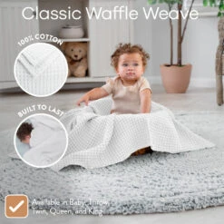 Comfy Cubs Waffle Baby Blanket 20 Comfy Cubs Waffle Baby Blanket -Megababies USA Waffle Blankets Baby White G201 1024x1024 e4dc4a8b 06a2 4e48 aa5a 7ae83c027e96