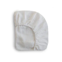 Mushie Extra Soft Muslin Mini Crib Sheet 25 Mushie Extra Soft Muslin Mini Crib Sheet -Megababies USA White MiniCribSheet Folded 73e5de08 38b4 4d28 8532 b3d5ba75355b