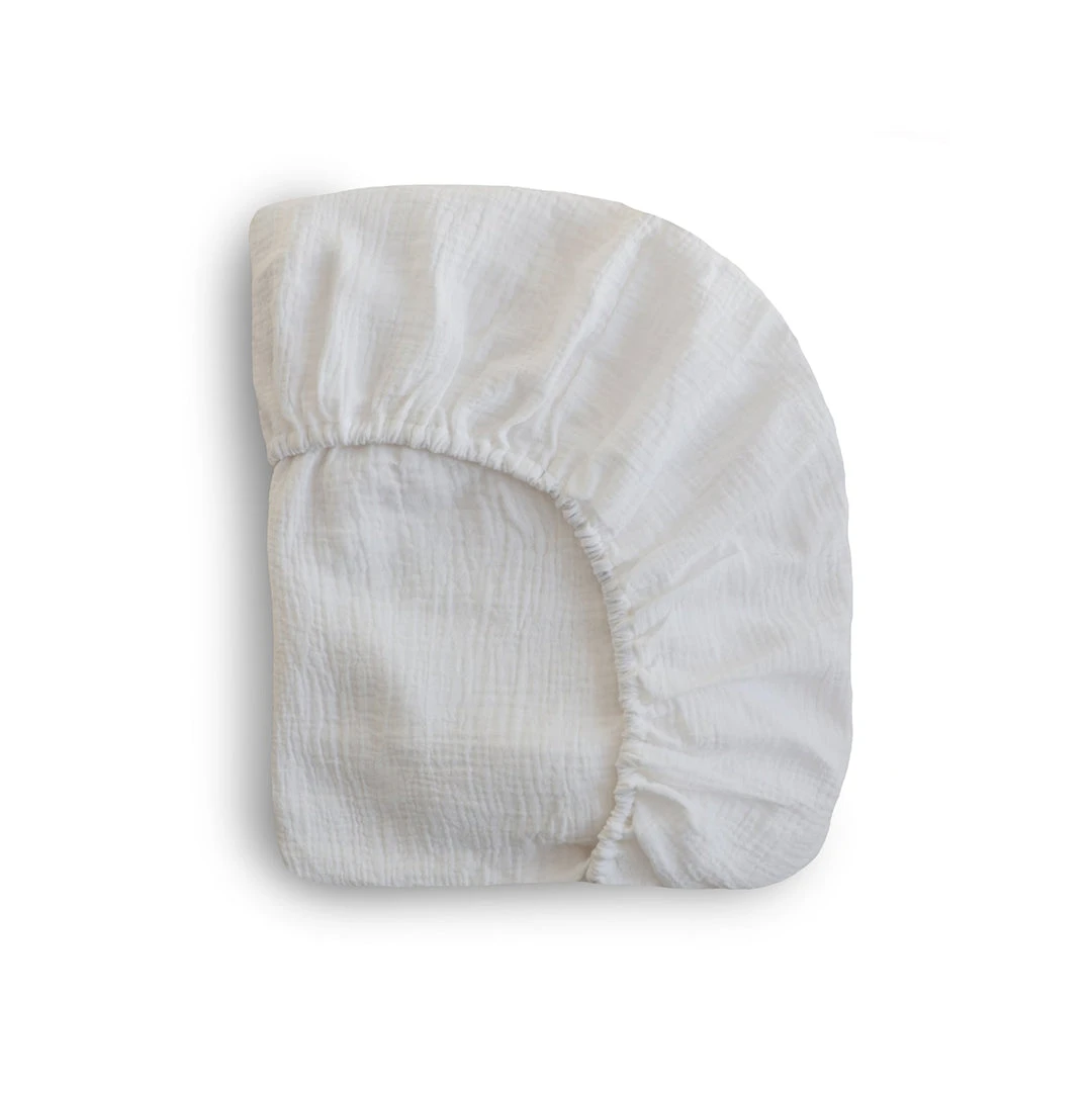 Mushie Extra Soft Muslin Mini Crib Sheet 12 Mushie Extra Soft Muslin Mini Crib Sheet - Image 12