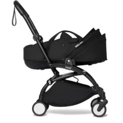Stokke YOYO Bassinet 23 Stokke YOYO Bassinet -Megababies USA YOYO2 YOYOBASSINET CANOPYDOWNPROFILEBLACKFRAME BLACK WEB