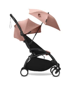 Stokke YOYO Parasol -Megababies USA YOYO3 Ginger 6Plus BlackFrame Parasol Profile 0076 eCom