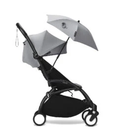 Stokke YOYO Parasol -Megababies USA YOYO3 Stone 6Plus BlackFrame Parasol Profile 0076 eCom