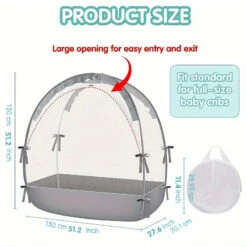 Swabies Full Size Mesh Crib Tent -Megababies USA a2