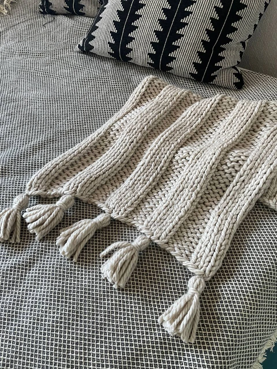 Anzy Home Boho Knitted Baby Blanket 1 Anzy Home Boho Knitted Baby Blanket