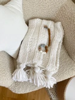 Anzy Home Boho Knitted Baby Blanket 14 Anzy Home Boho Knitted Baby Blanket -Megababies USA blanket white7