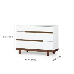 Dadada Bliss 6-Drawer Dresser 25 Dadada Bliss 6-Drawer Dresser -Megababies USA bliss 6 drawer nursery dresser dresser white walnut 329659