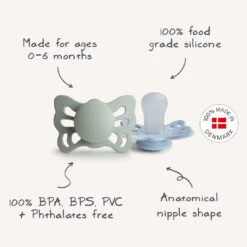 Mushie FRIGG Butterfly Anatomical Silicone Pacifier 2-Pack 11 Mushie FRIGG Butterfly Anatomical Silicone Pacifier 2-Pack -Megababies USA butterfly.06