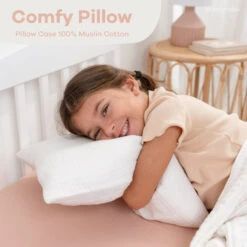 Comfy Cubs Toddler Pillow With Soft Muslin Cotton Pillowcase 11 Comfy Cubs Toddler Pillow With Soft Muslin Cotton Pillowcase -Megababies USA c4b2ca76e07009bf09cc0e22bc0b23b7d9de7acd17bf7401a87e762d34b66e7a