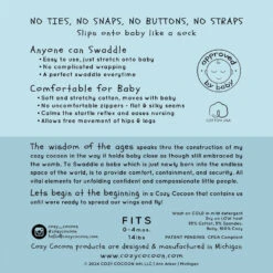 Cozy Cocoon Pure White Swaddle 8 Cozy Cocoon Pure White Swaddle -Megababies USA c71455f6134cac2c54b68fb32ea5666039431b3b5b2fb9a03e9ef0a6cf02ef80