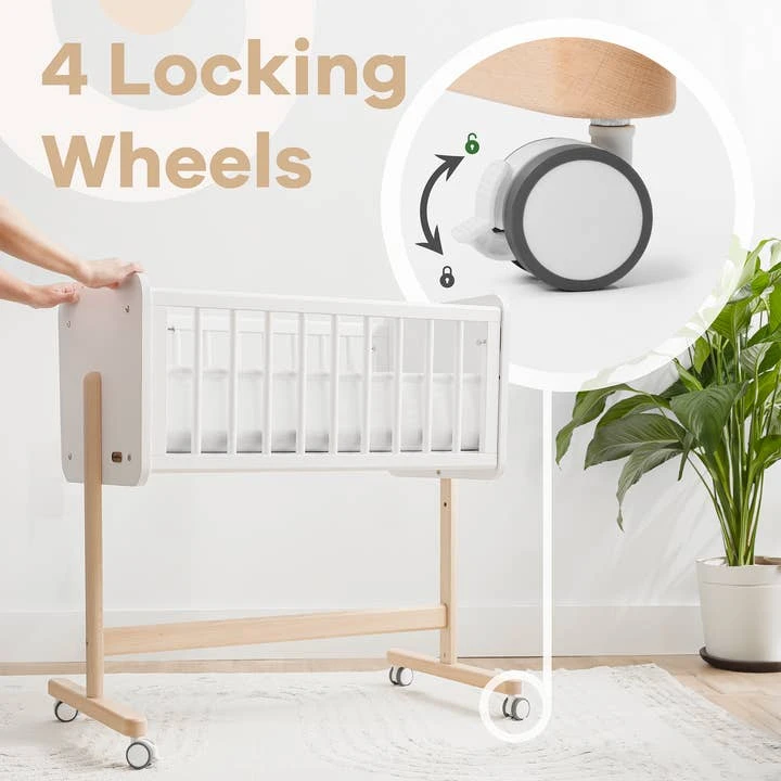 Comfy Cubs Wooden Bassinet Bedside Sleeper 6 Comfy Cubs Wooden Bassinet Bedside Sleeper - Image 6