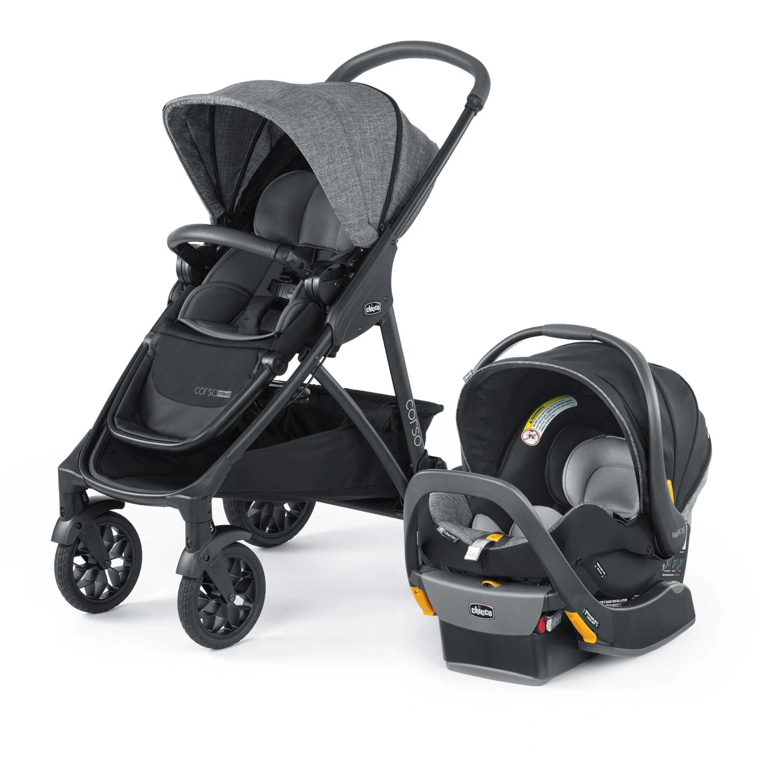 Chicco Corso Primo ClearTex Travel System - Aspen 1 Chicco Corso Primo ClearTex Travel System - Aspen
