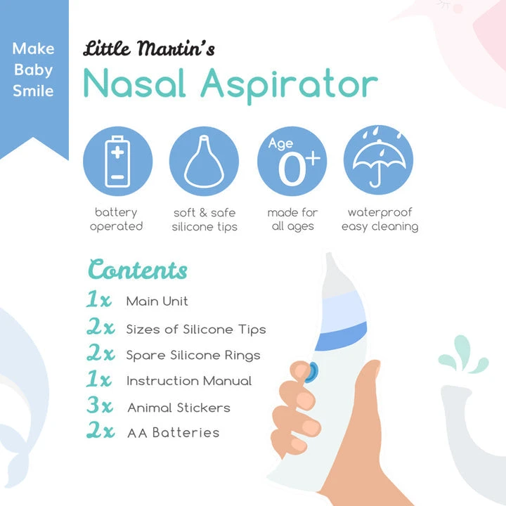 Little Martin's Baby Electric Nasal Aspirator 2 Little Martin's Baby Electric Nasal Aspirator - Image 2