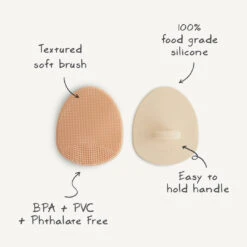 Mushie Cradle Cap Brush 2-Pack -Megababies USA cradle cap info