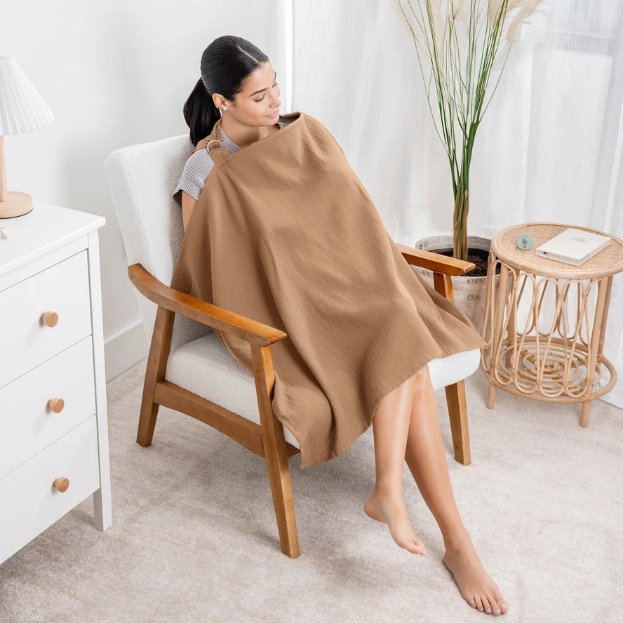 Comfy Cubs Muslin Nursing Cover For Baby Breastfeeding 7 Comfy Cubs Muslin Nursing Cover For Baby Breastfeeding - Image 7