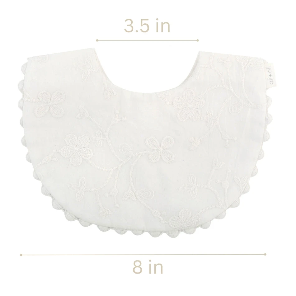 Ali+Oli Cotton Double Sided Baby Bib With Bow 6 Ali+Oli Cotton Double Sided Baby Bib With Bow - Image 6