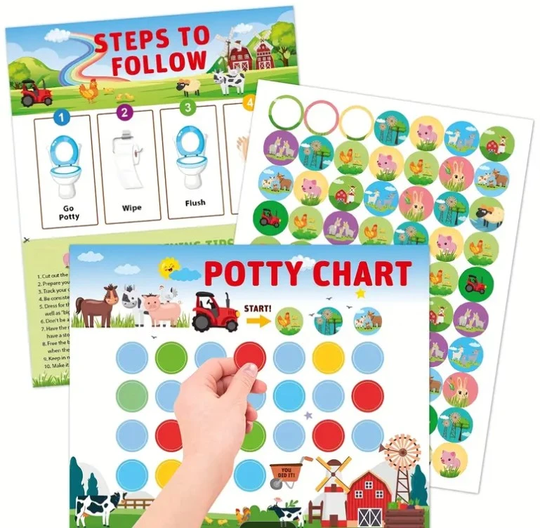 Swabies Potty Training Sticker Charts 2 Swabies Potty Training Sticker Charts - Image 2