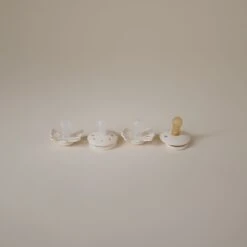 Mushie FRIGG Baby's First Pacifier - 4 Pack -Megababies USA flatlay 11.02 5 1