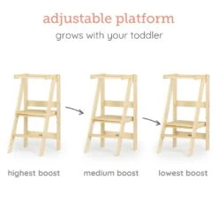 Dadada Folding Toddler Tower -Megababies USA folding toddler tower natural 208312 1