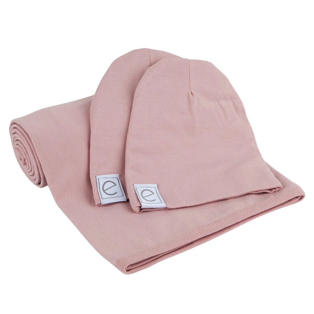 Ely's & Co. Jersey Knit Cotton Swaddle Blanket And Beanie Hat Gift Set 1 Ely's & Co. Jersey Knit Cotton Swaddle Blanket And Beanie Hat Gift Set