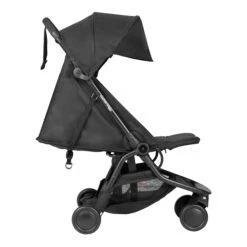 Mountain Buggy Nano V3 Stroller + All Weather Cover Bundle -Megababies USA image2.nano 2020 lie flat side BLACK 4000x4000px 673a93b7 2672 46c2 9a1a 915ec8bfc8a4