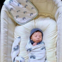 Ely's & Co. Contoured Jersey Cotton Burp Cloths - 5 Pack -Megababies USA image 6