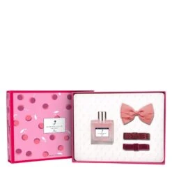 Jacadi Paris Mademoiselle Petite Cerise Eau De Toilette Gift Set + Hair Clips