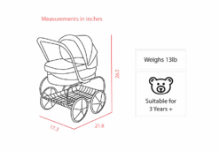 Valco Doll Stroller: Baby Princess 37 Valco Doll Stroller: Baby Princess -Megababies USA jlm specsart princess doll usa