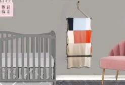 PRU Luxury Color Block Woolen Blanket -Megababies USA lifestyle2