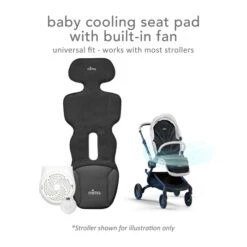 Mima Flo Baby Cooling Seat Liner 10 Mima Flo Baby Cooling Seat Liner -Megababies USA lollipopblack1