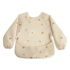 Mushie Long Sleeve Bib 21 Mushie Long Sleeve Bib -Megababies USA long sleeve bib rainbows