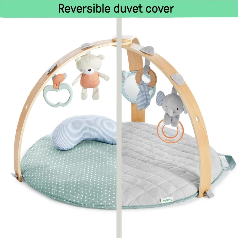 Ingenuity Cozy Spot Reversible Duvet Activity Gym Play Mat 2 Ingenuity Cozy Spot Reversible Duvet Activity Gym Play Mat - Image 2