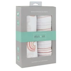 Ely's & Co. Cotton Muslin Swaddle Blanket - 2 Pack -Megababies USA medium 670058c4 8081 485d 9f20 eeb63fe6a4b3